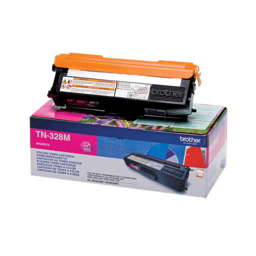 Brother Toner TN-328M / TN328M Magenta XXL, 6.000 Seiten