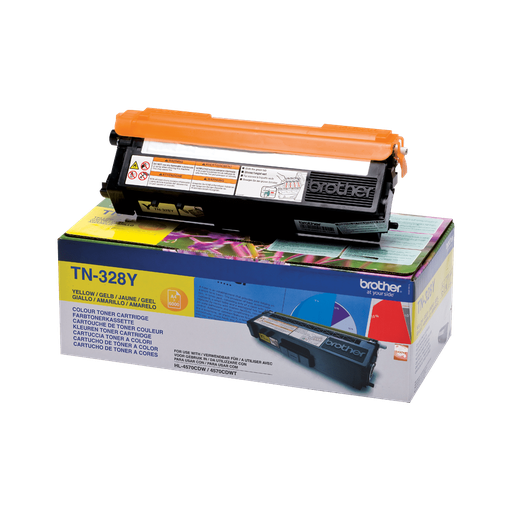 Toner Brother TN-328Y / TN328Y jaune XXL, 6 000 pages