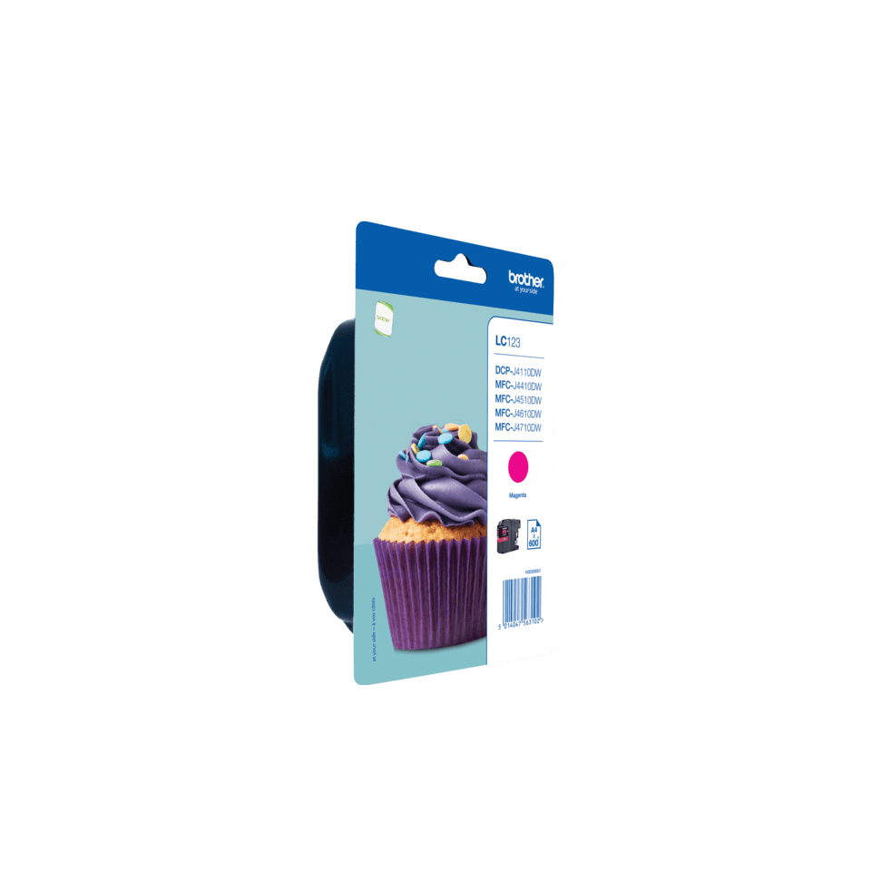 Brother LC-123MBP / LC123MBP magenta ink cartridge XL, 600 pages