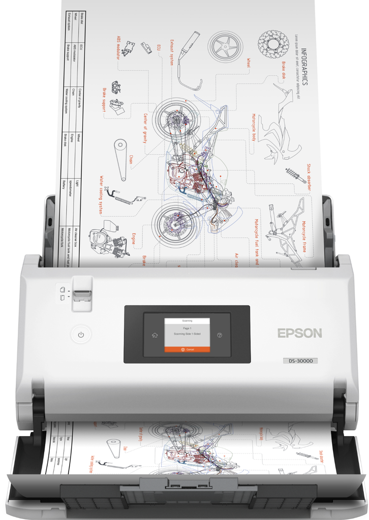 Epson DS-30000 document scanner, A4, 70 ppm