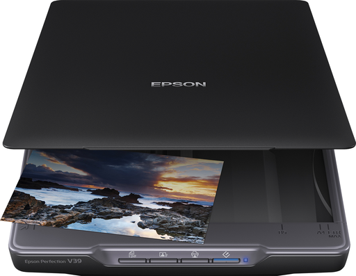 Epson Scanner à plat de documents et de photos A4 Perfection V39II avec pied document scanner, A4