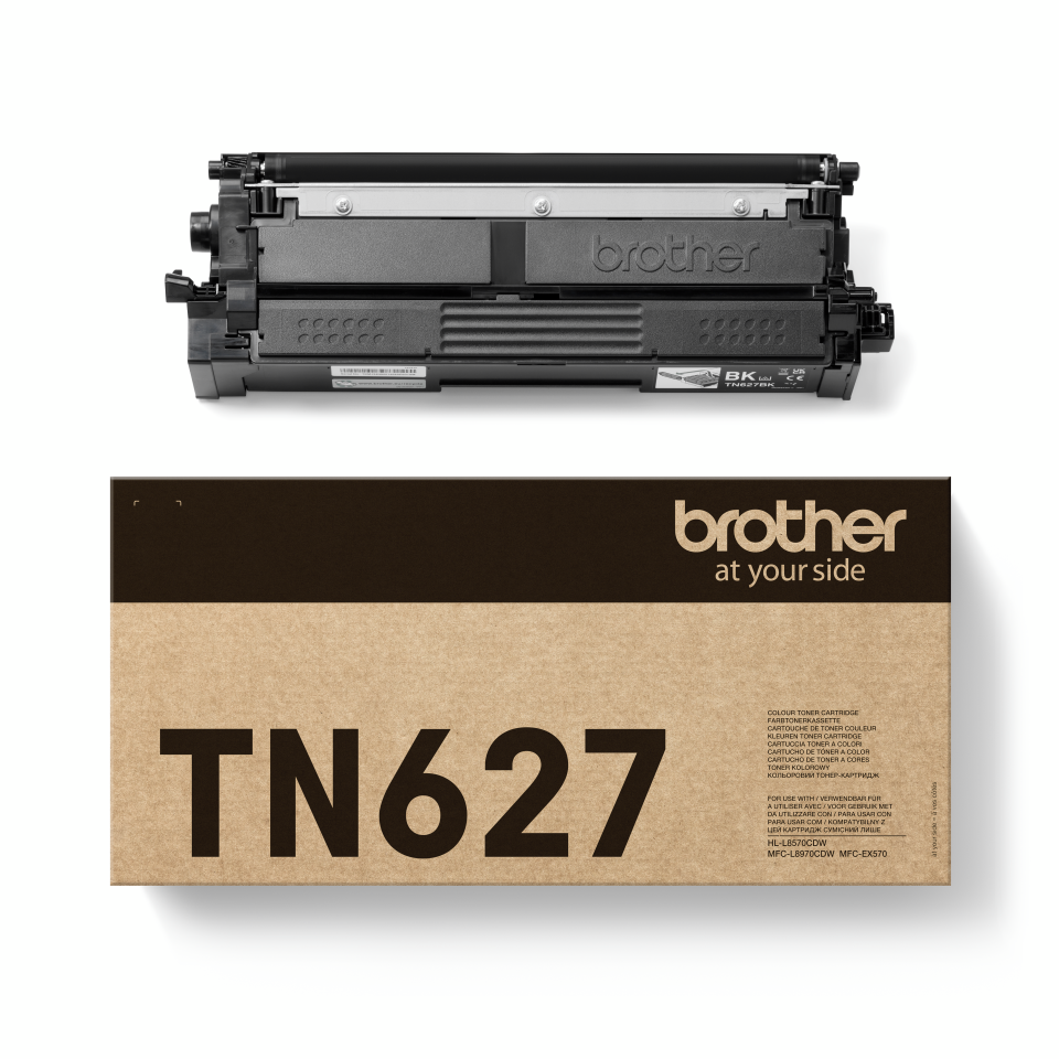 Brother Toner TN-627BK / TN627BK Schwarz ultrahohe Reichweite, 10.000 Seiten