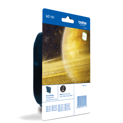 Brother LC-1100BKBP / LC1100BKBP black ink cartridge, 450 pages