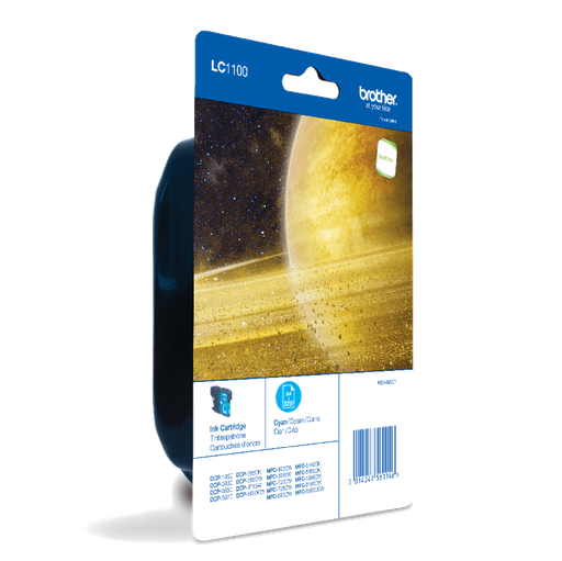 Cartouche d'encre Brother LC-1100CBP / LC1100CBP cyan, 325 pages