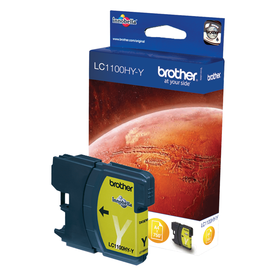 Brother LC-1100HYY / LC1100HYY yellow ink cartridge XL, 750 pages