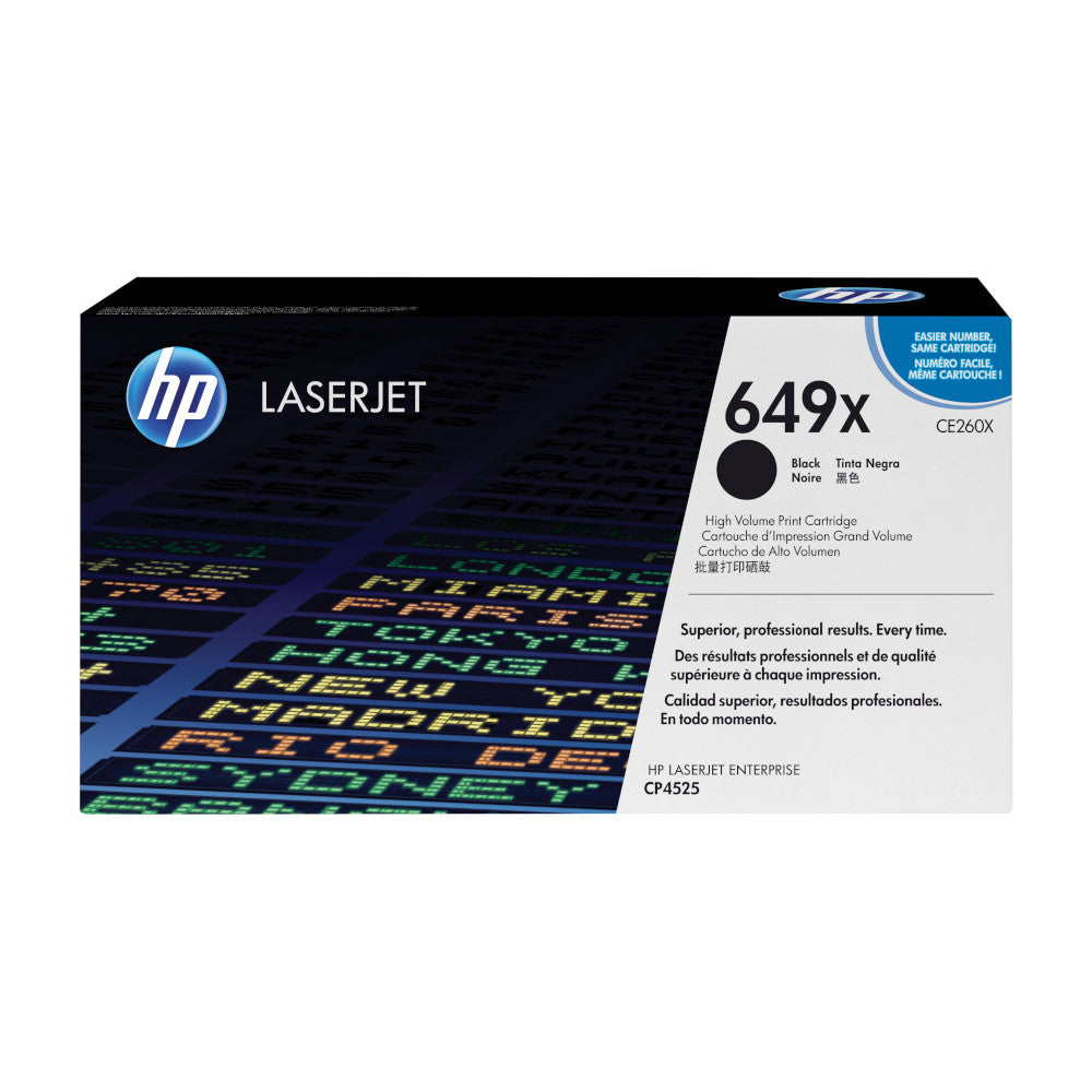 Toner HP 649X Schwarz, 17.000 Seiten