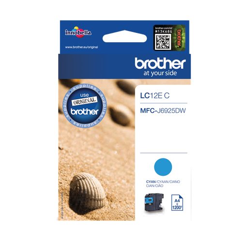 Brother LC-12EC / LC12EC cyan ink cartridge, 1,200 pages