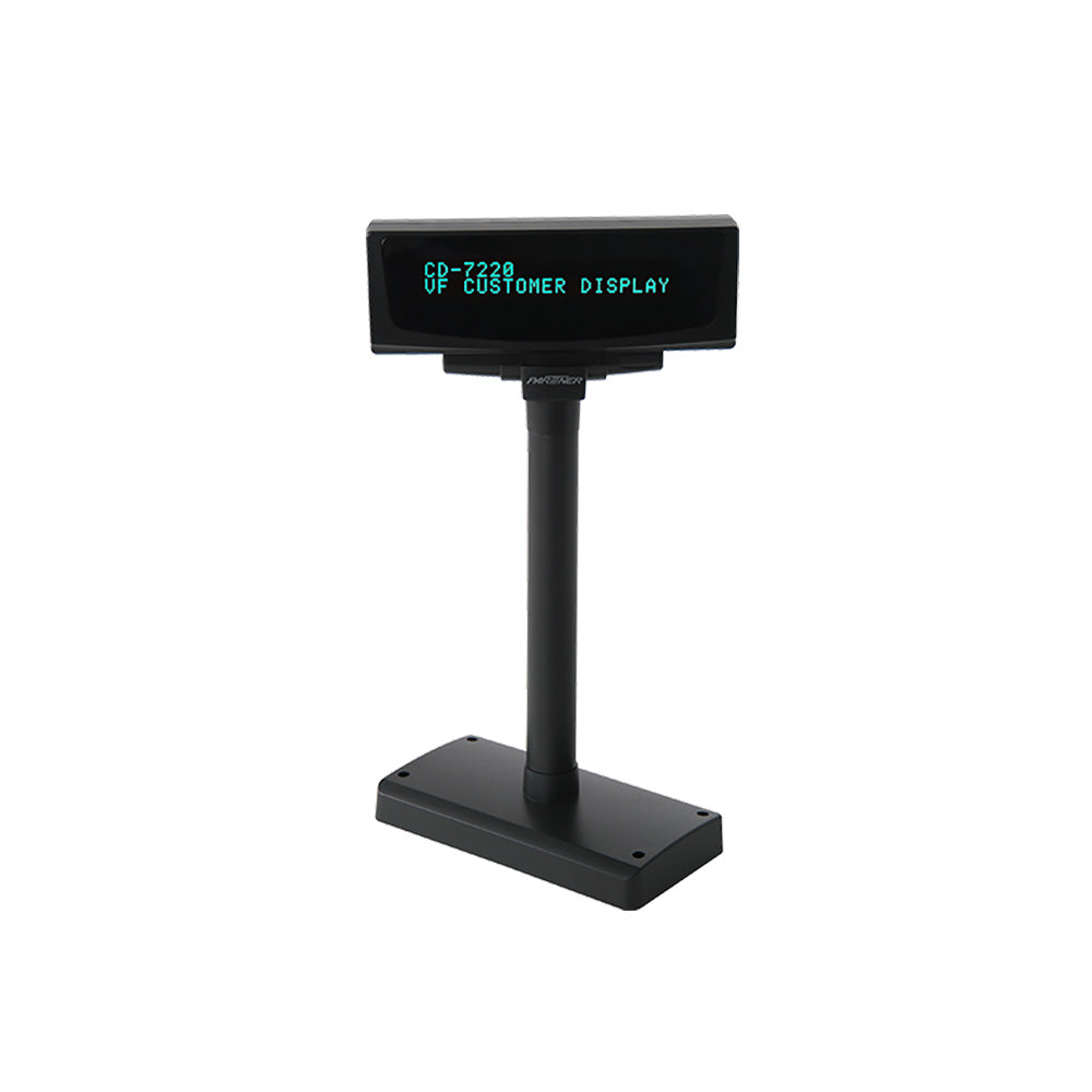 Partner Tech CD-7220 VFD pole customer display, 2 x 20 characters