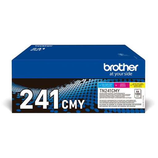 Brother Toner-Multipack TN-241CMY / TN241CMY, 3 Farben, 3 x 1.400 Seiten