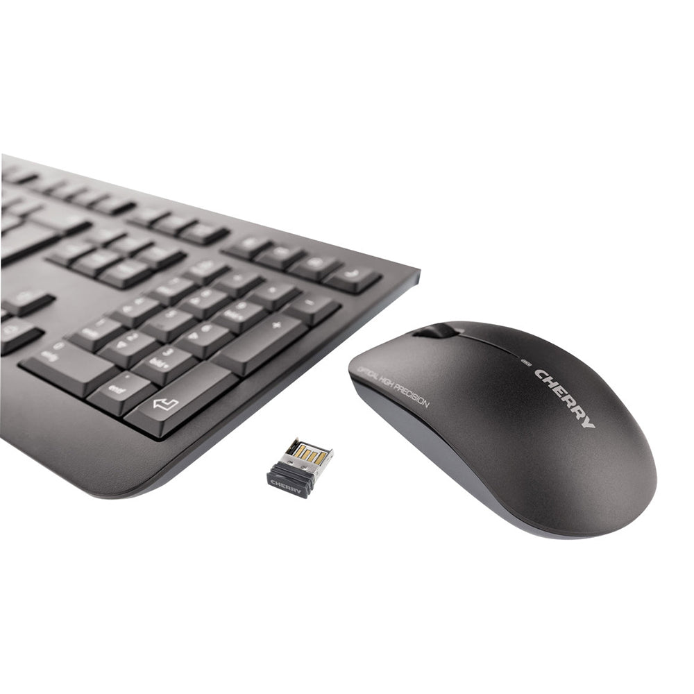 Cherry DW 3000 wireless keyboard and mouse set, AZERTY, black