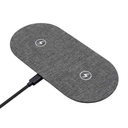 Chargeur sans fil double Qi ProXtend PX-WIC007, 10 W, gris