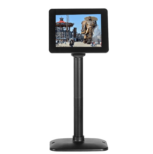 SAGA SGDP-80 8-Zoll-Kundendisplay, USB-versorgt, 1024 x 768, Verstellbarer Fuß