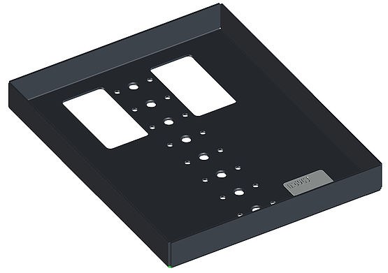 SAGA POS PLATE 16x20 mounting plate for point of sale pole, Novus, 16 x 20 cm