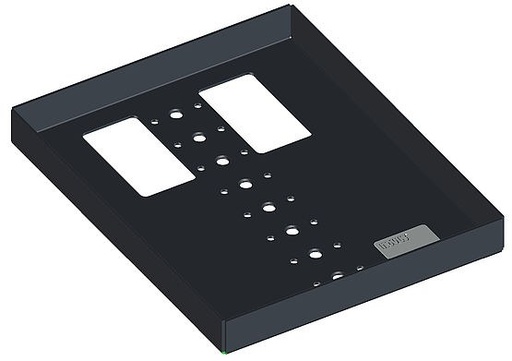 Plaque de fixation pour mât point de vente SAGA POS PLATE 16x20, Novus, 16 x 20 cm