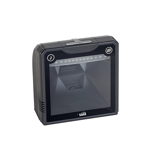 SAGA SGBS-600M omnidirectional vertical presentation scanner, 1D/2D imager, up to 360° reading, USB