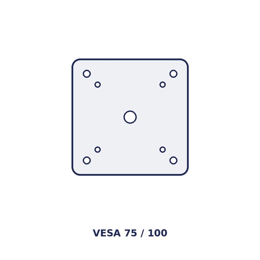 Plaque de fixation VESA 75/100 SAGA JOAVESA75, pour TPV JOA