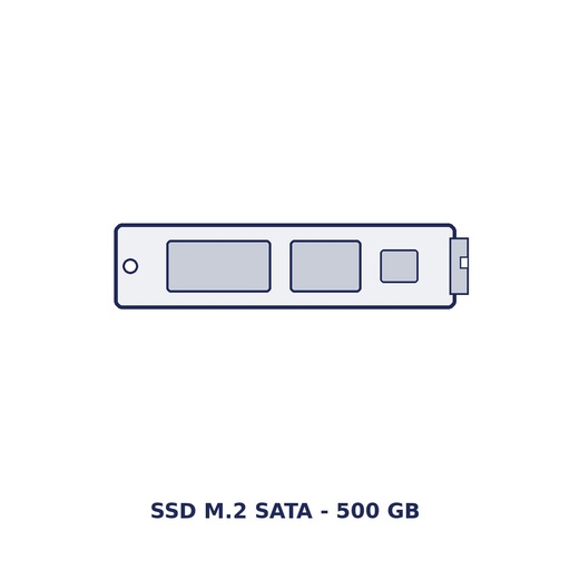 SAGA M2SSD500 500 GB M.2 SATA SSD, factory option