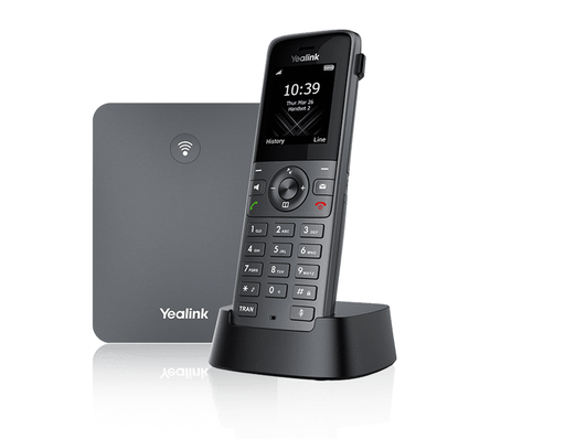 Téléphone DECT professionnel Yealink W73P, base IP W70B + combiné W73H, 10 combinés, PoE