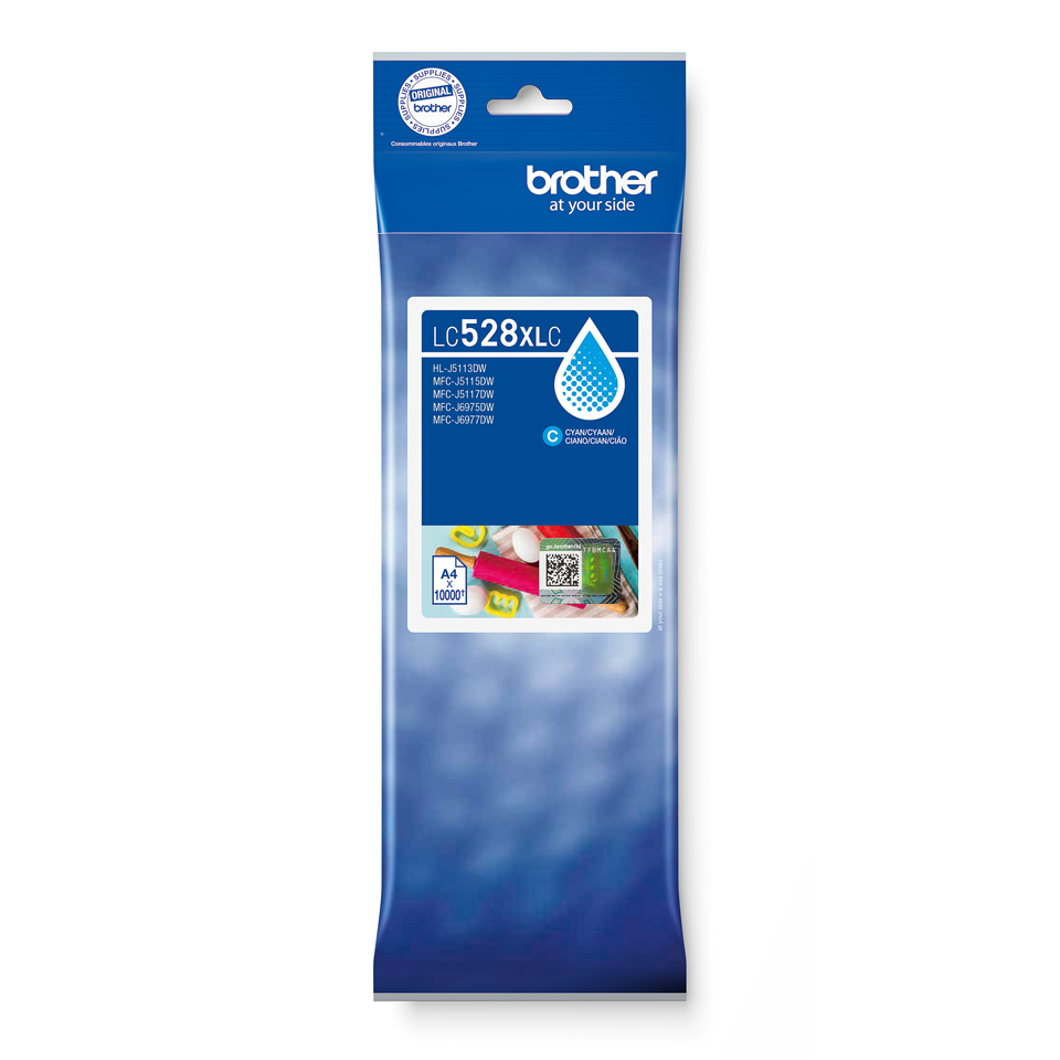 Brother LC-528XLC / LC528XLC cyan ink cartridge ultra high yield, 10,000 pages