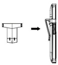 Fanvil CLIP W611W Gürtelclip, für Fanvil W611W V1, Ersatz, IP67-WLAN-Telefon