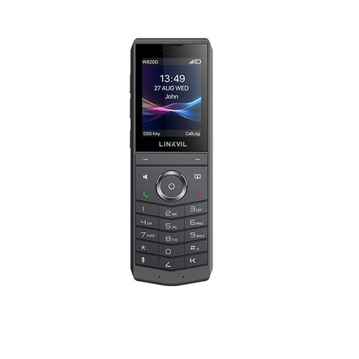 Combiné DECT Fanvil W620D, écran couleur 2,4", Bluetooth 5.0, push-to-talk, pour borne Fanvil W710D