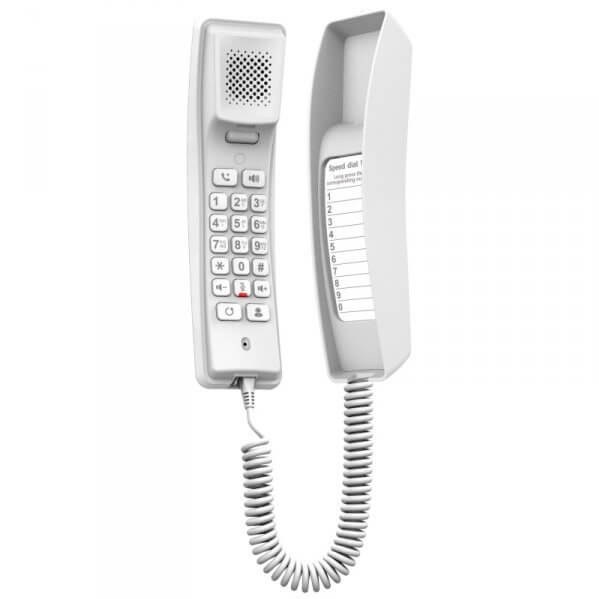 Fanvil H2U Kompaktes SIP-Telefon, 2 SIP-Konten, 10 Kurzwahltasten, PoE, weiß