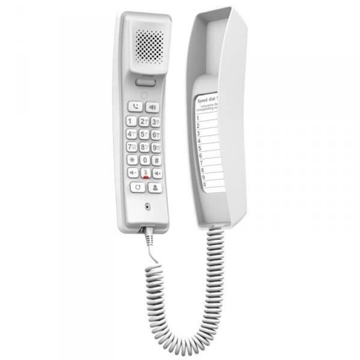 Fanvil H2U compact SIP phone, 2 SIP accounts, 10 speed dial keys, PoE, white