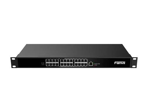 Pack téléphonie IP 2 fils Fanvil PN24 + 24 x H1W, pack de démarrage, 1 switch PoE 2 fils 24 ports, 24 téléphones hôtel H