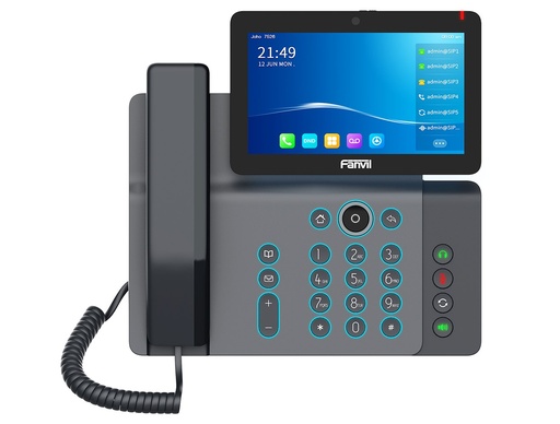 Téléphone SIP vidéo Android Fanvil V67, écran tactile 7", caméra 1080p, Wi-Fi et Bluetooth 5.0, Gigabit, PoE