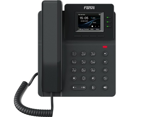 Téléphone de bureau SIP Fanvil V60P, 4 comptes SIP, écran couleur 2,4", conférence à 6