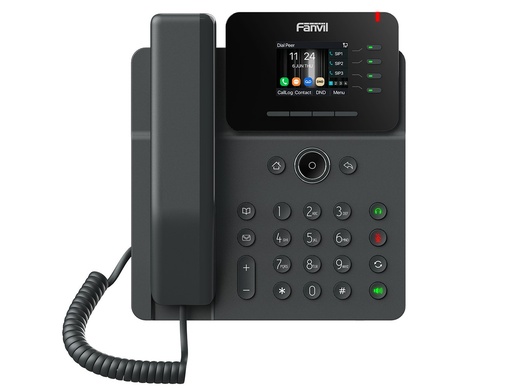 Fanvil V61W WLAN-SIP-Tischtelefon, 4 SIP-Konten, WLAN 6, Bluetooth 5.4, 2,4" Farbdisplay