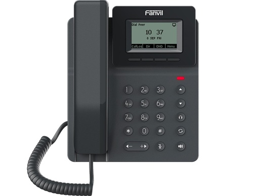 Téléphone de bureau SIP Fanvil V50P, 2 comptes SIP, PoE, écran 2,3", conférence à 6