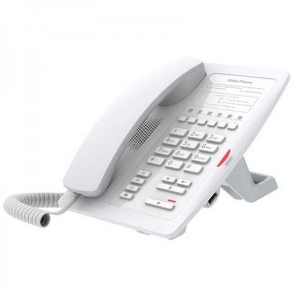 Fanvil H3W WLAN-SIP-Hoteltelefon, 2 SIP-Konten, WLAN 2,4 GHz, ohne Display, weiß