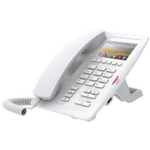 Téléphone SIP Wi-Fi hôtelier Fanvil H5W, Wi-Fi, écran couleur 3,5", Gigabit, blanc
