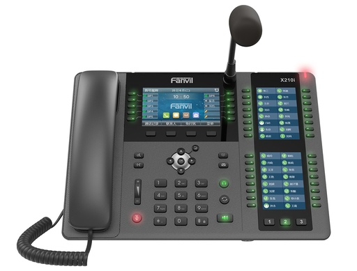 Fanvil X210i V2 SIP-Paging-Konsole, Schwanenhalsmikrofon, HD-Freisprechen, Gegensprechen und Durchsage, DSS-Tasten