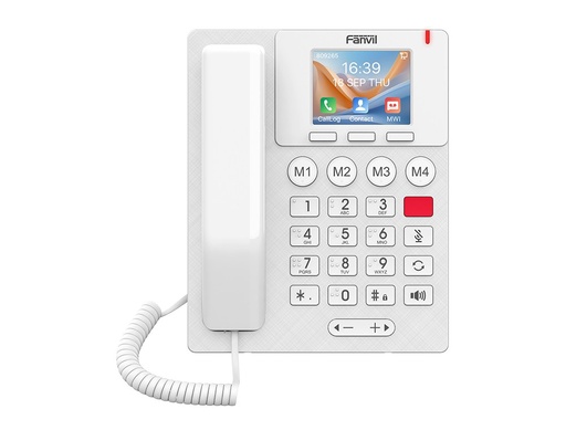 Fanvil X306 SIP-Telefon mit großen Tasten, weiß, 2 SIP-Konten, 3,5" Farbdisplay, Wi-Fi 6 und Bluetooth