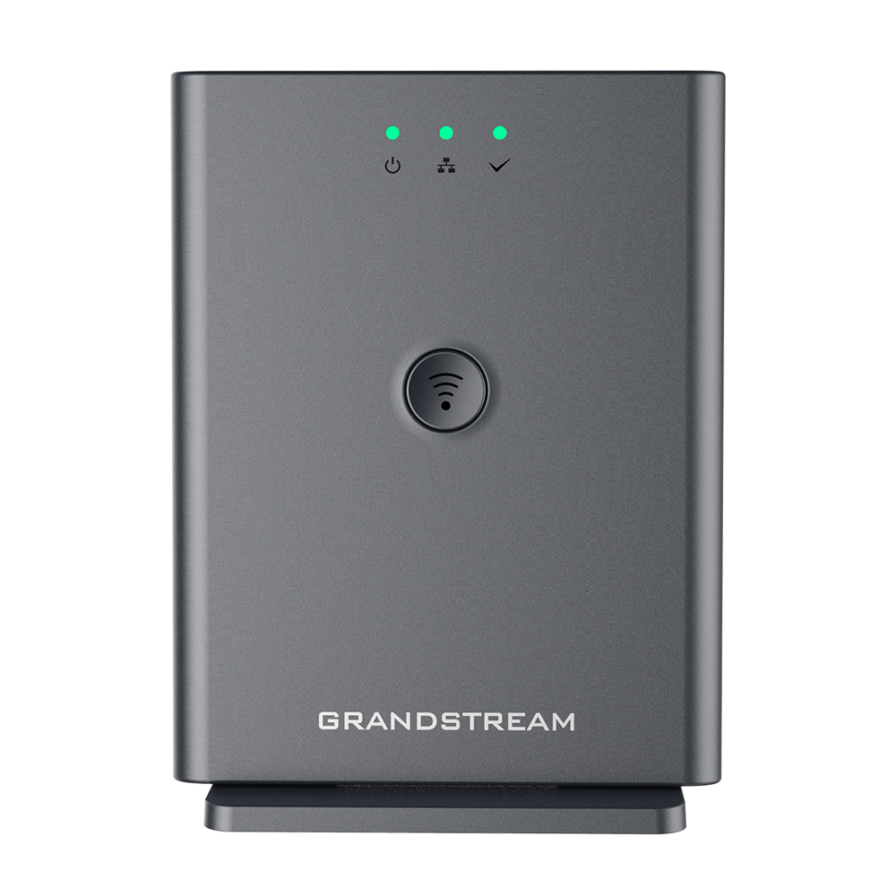 Borne DECT IP Grandstream DP752, 5 combinés, 10 comptes SIP, portée 400 m, PoE