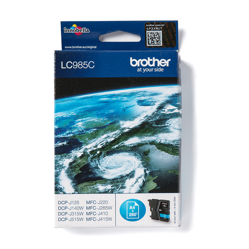 Brother Tintenpatrone LC-985C / LC985C Cyan, 260 Seiten