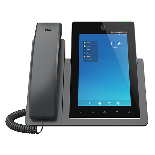 Grandstream GXV3470 Android-IP-Videotelefon, 16 SIP-Konten, 7" Touchscreen, 2-MP-Kamera, Wi-Fi 6 und Bluetooth