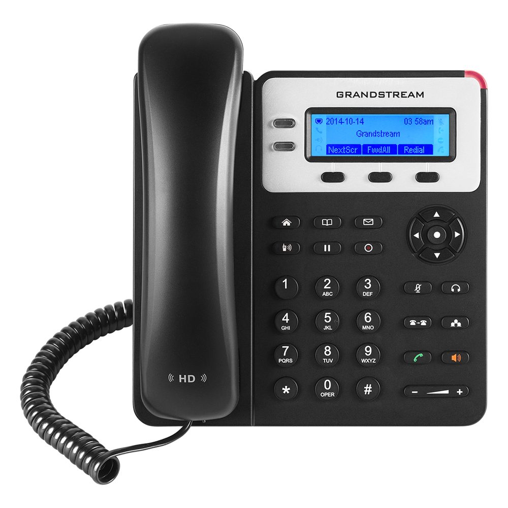 Téléphone de bureau SIP Grandstream GXP1620, 2 comptes SIP, conférence à 3, EHS