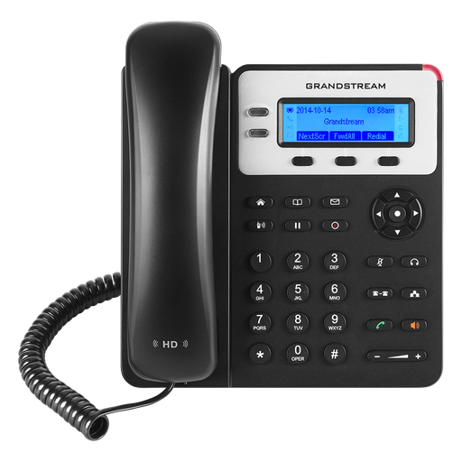 Téléphone de bureau SIP Grandstream GXP1625, 2 comptes SIP, PoE, conférence à 3
