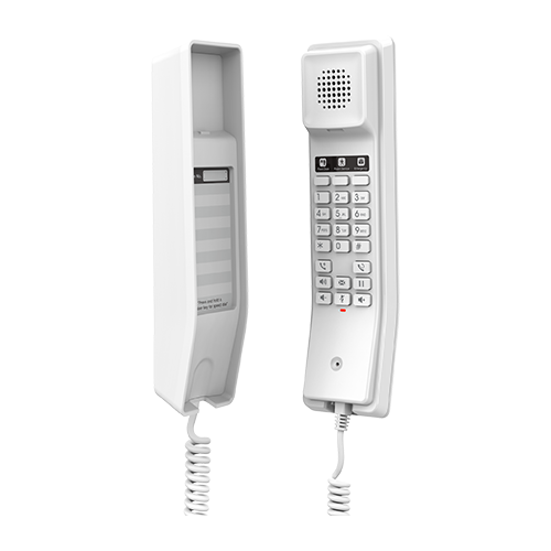 Grandstream GHP610 SIP hotel phone, 2 SIP accounts, 10 speed dial keys, PoE, customizable faceplate
