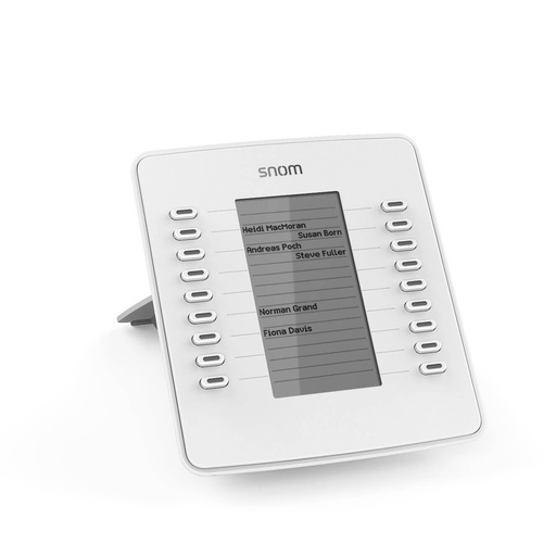 Snom D7 expansion module, 18 keys, TFT display, white, for Snom D7xx