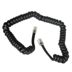Cordon de combiné Snom 896, spiralé, noir, pour Snom série 3xx