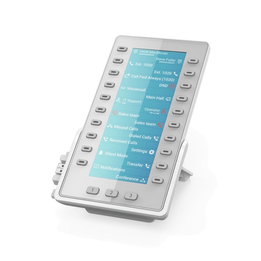 Snom D8C Erweiterungsmodul, 60 Tasten, 6,86" Farbdisplay, weiß, für Snom D8xx