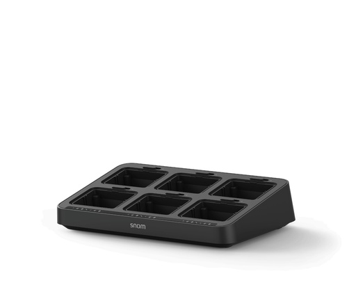 Snom MC10 multi-charger, 6 handsets + 6 batteries, without inserts, for Snom DECT handsets