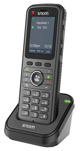 Combiné DECT Snom M56, renforcé IP67, écran couleur 2,4", alarme et fonction homme mort, pour borne Snom M500