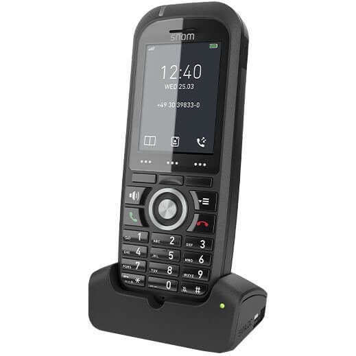 Combiné DECT Snom M70, écran couleur 2" 240 x 320, robuste MIL-STD-810G, bouton d'alarme, Bluetooth