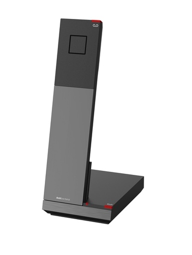 Snom HD331 SIP hotel phone, cordless DECT handset, hotel service keys, Gigabit PoE, antibacterial housing