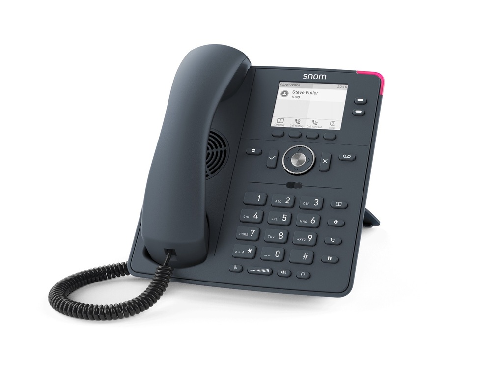 Téléphone de bureau SIP Snom D140, écran monochrome rétroéclairé, gris ardoise, série D1xx